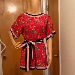 Alice + Olivia Playsuit Flower Print